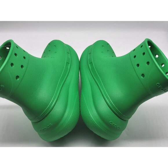 Crocs Classic Crush Waterproof Green Grass Womens Rain Boots Size 5 - Picture 5 of 8